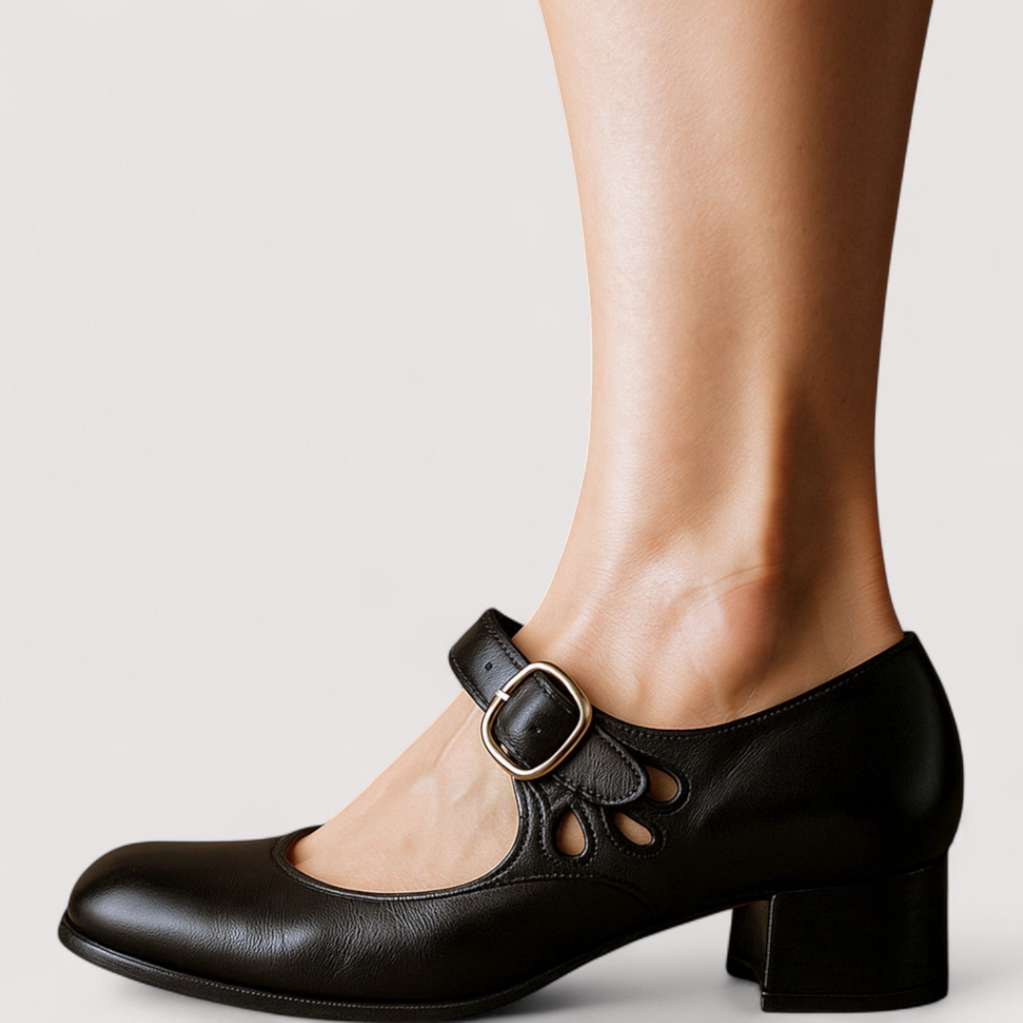 Marly - Classic Faux Leather Court Shoe