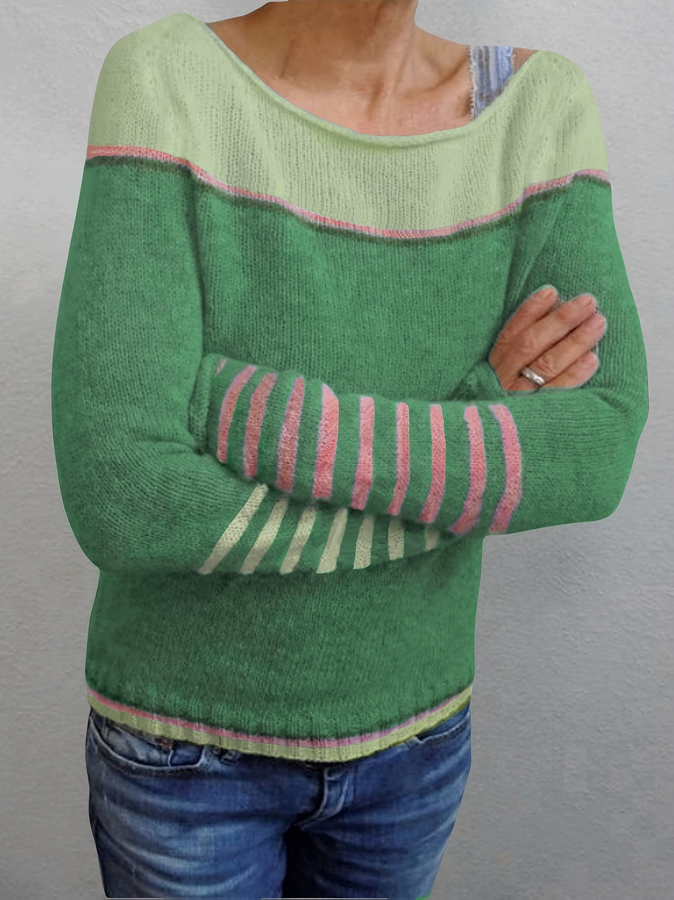 Katharina – Striped Long Sleeve Jumper