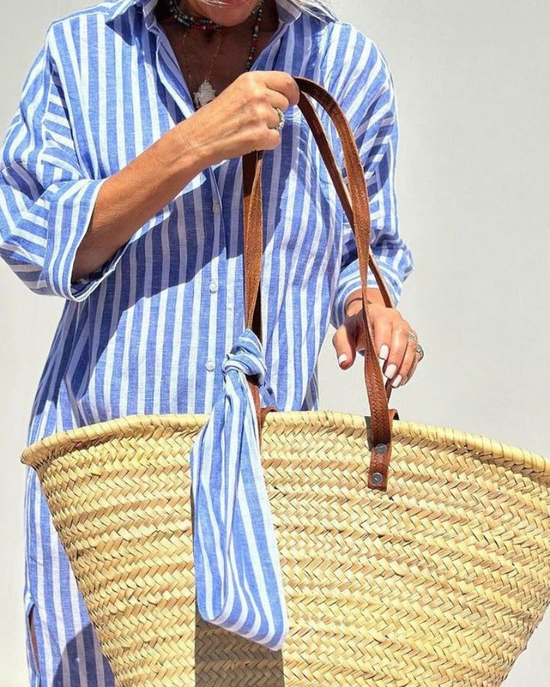 Laluna® Classic Striped Shirt Dress