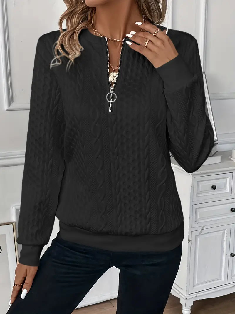 Lucia - Elegant Zip Jumper