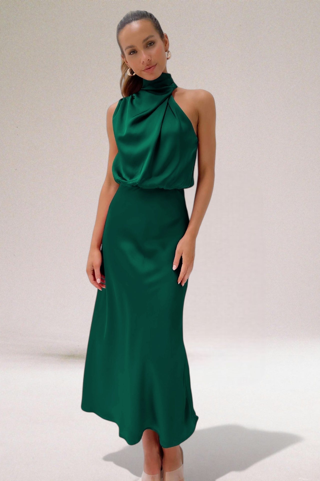Elegant Satin Dress Laluna®
