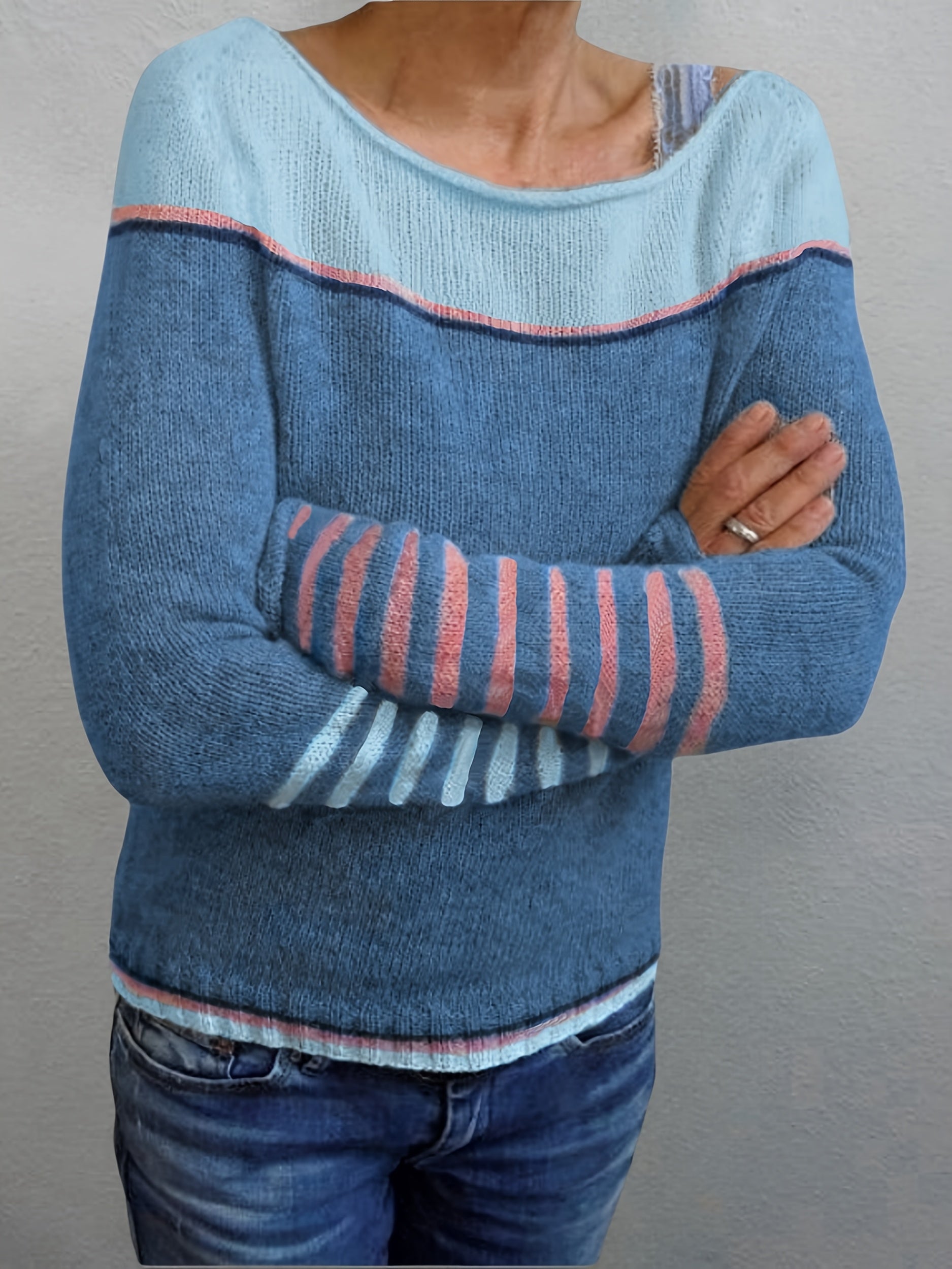 Katharina – Striped Long Sleeve Jumper