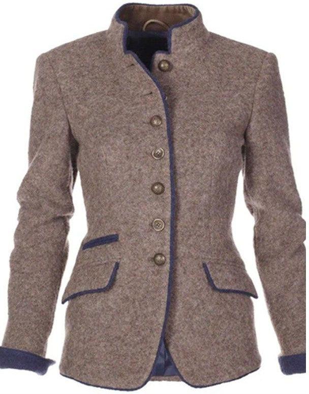 Valeria™ | Elegant Cardigan with High Collar