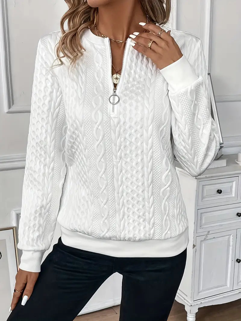 Lucia - Elegant Zip Jumper