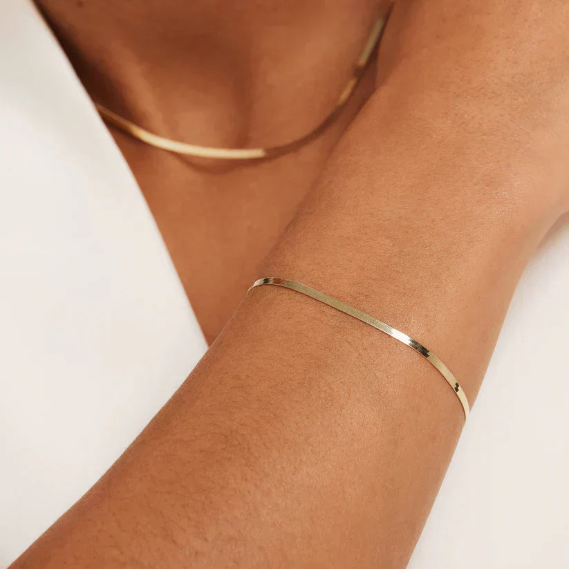 Sun Snake Bracelet | Gold