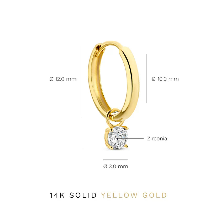 Moonstone Tear Earrings | Gold