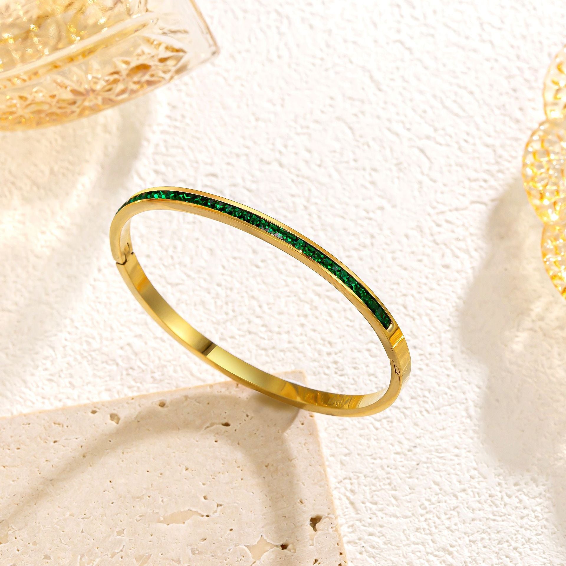 Celestial Green Bracelet | Gold