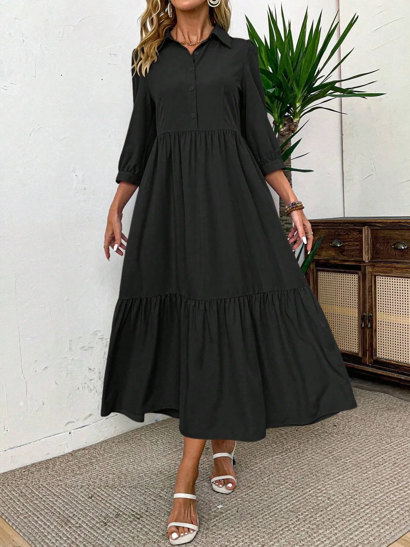 Maria | Fluid Chiffon Dress