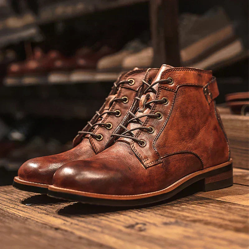 Fanum | Retro Round Toe Men's Boots