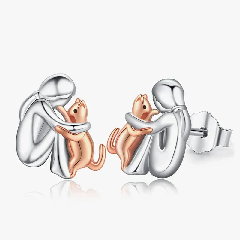 Natalia - Cat Icon Earrings
