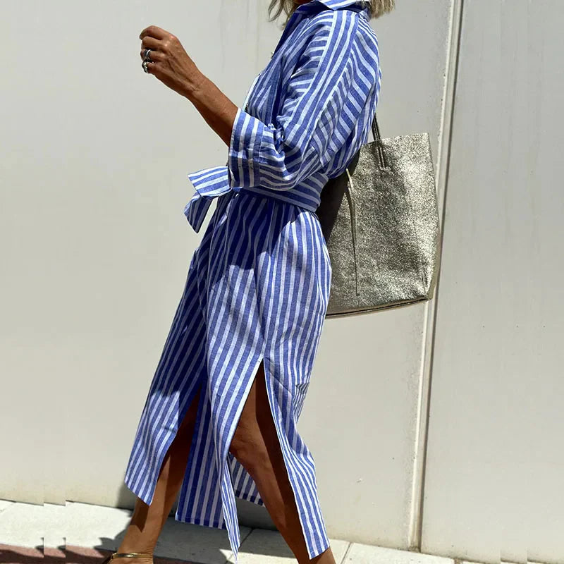 Maria | Classic Striped Dress Shirt