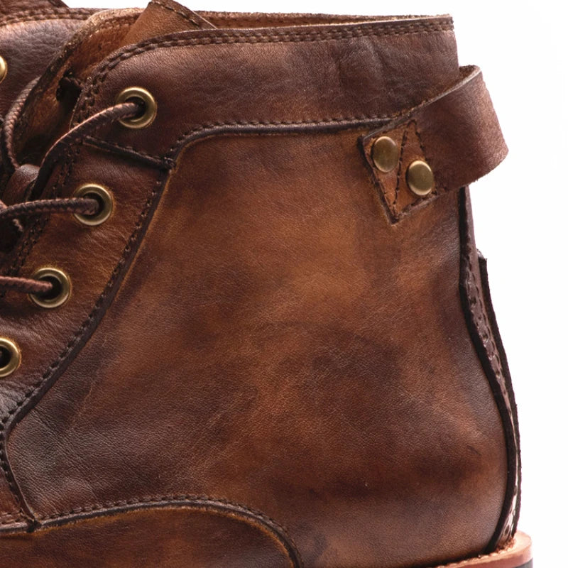 Fanum | Retro Round Toe Men's Boots