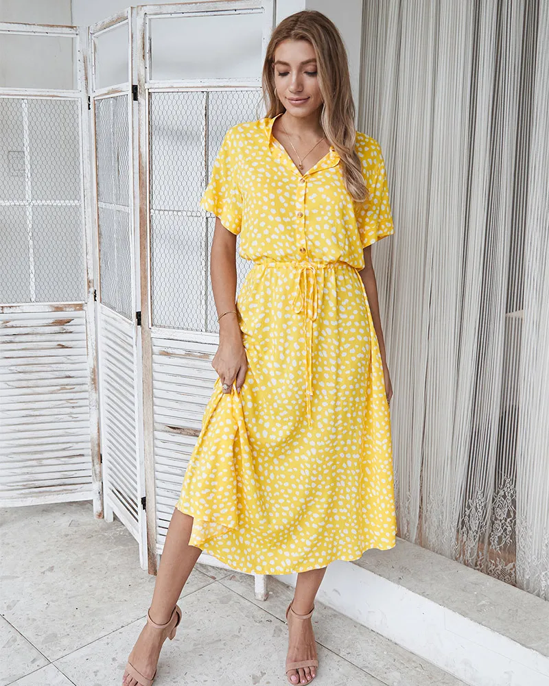 Maria | Summer Dress - Shirt Style