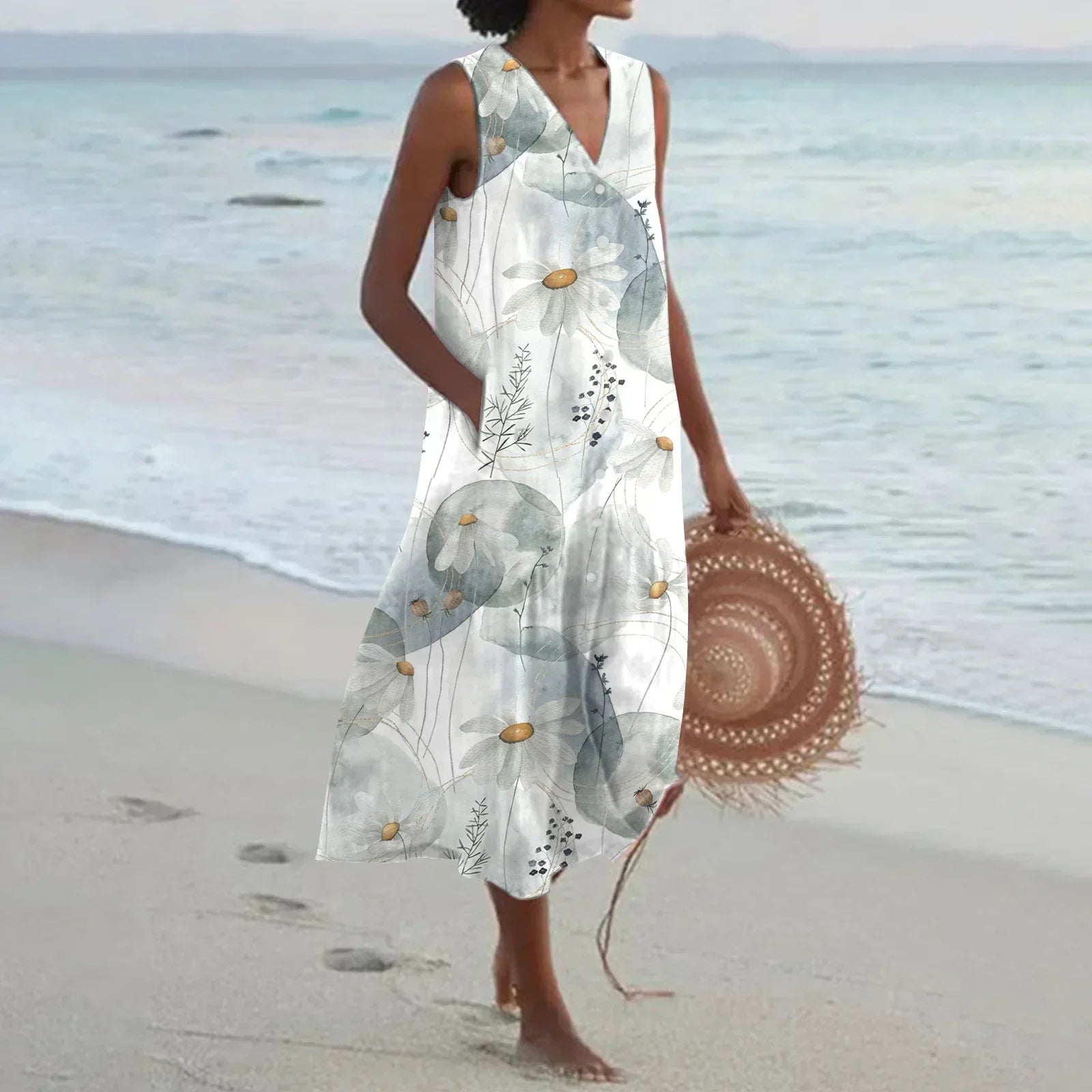 Giulia | Floral A-Line Long Summer Dress