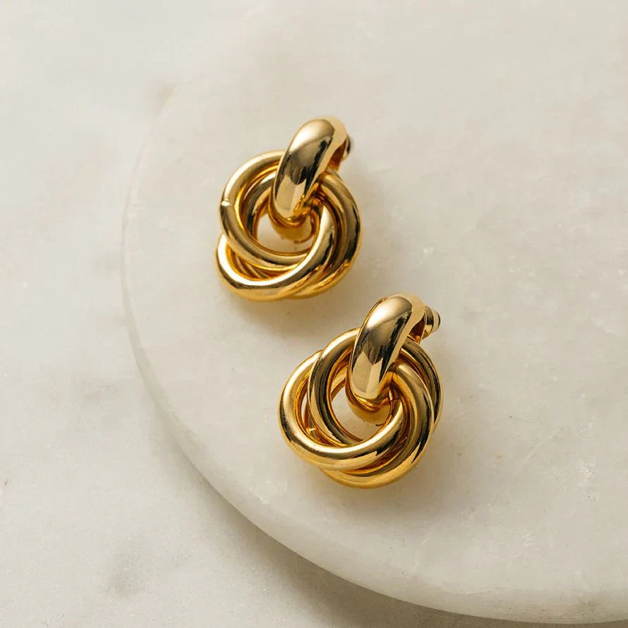 Intertwined Statement Earrings | Gold
