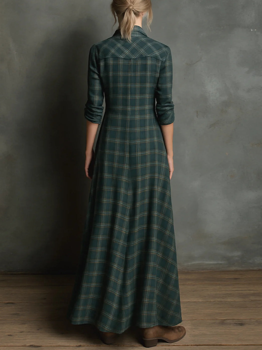 Soraya | Long Checkered Dress