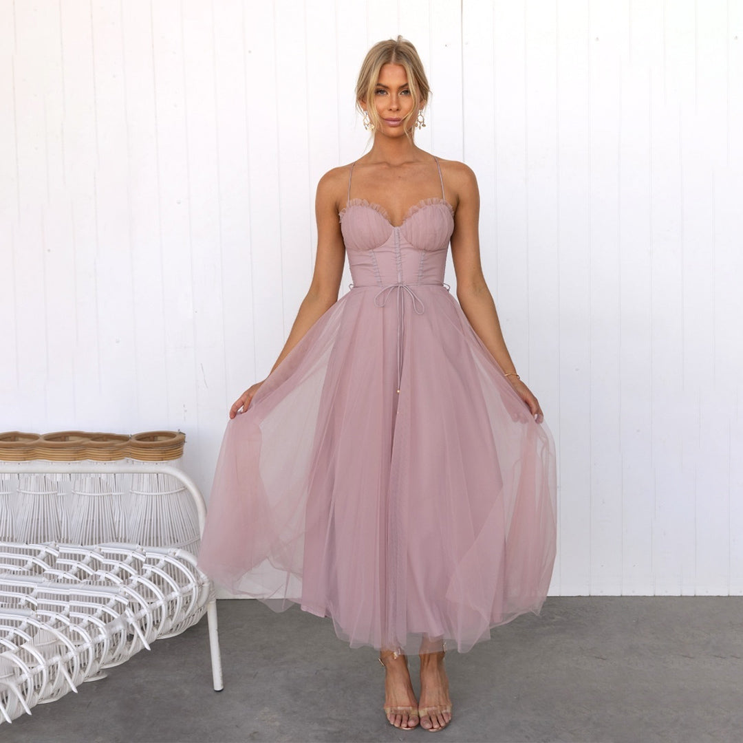 Solana Midi Dress for Women – Elegant, Fitted, and Made of Breathable Fabric for Special Days