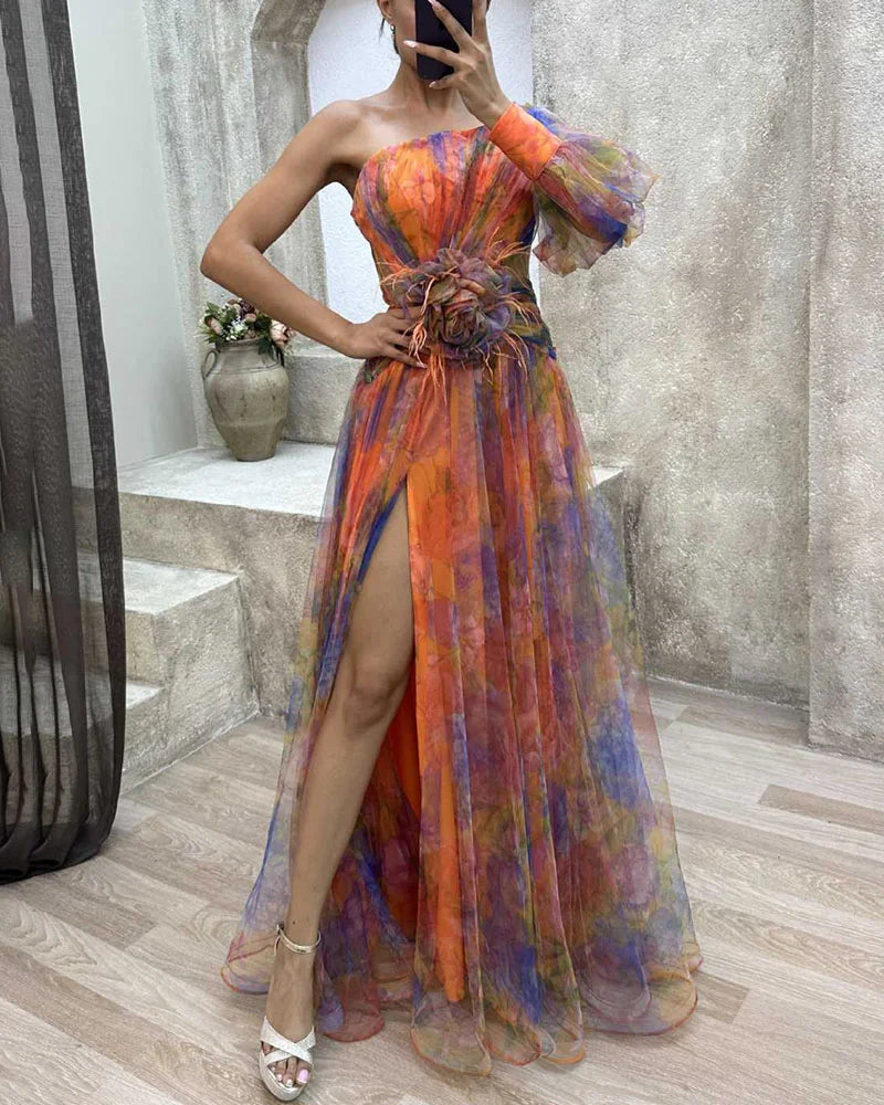 Elegant Laluna® Dress with Slit Detail