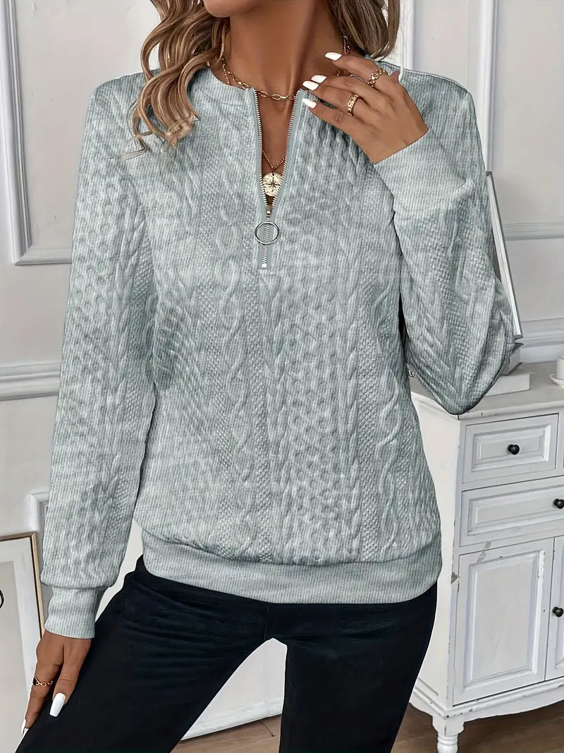 Lucia - Elegant Zip Jumper