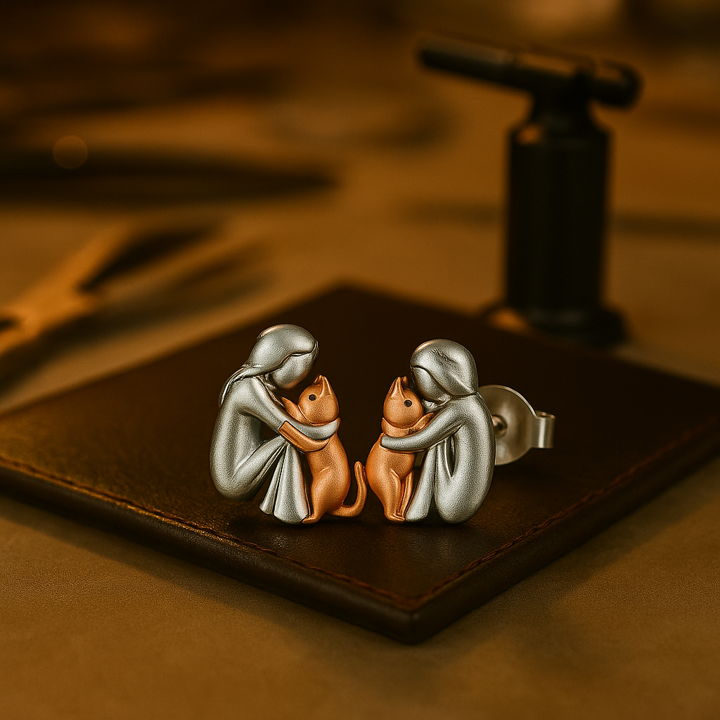 Natalia - Cat Icon Earrings