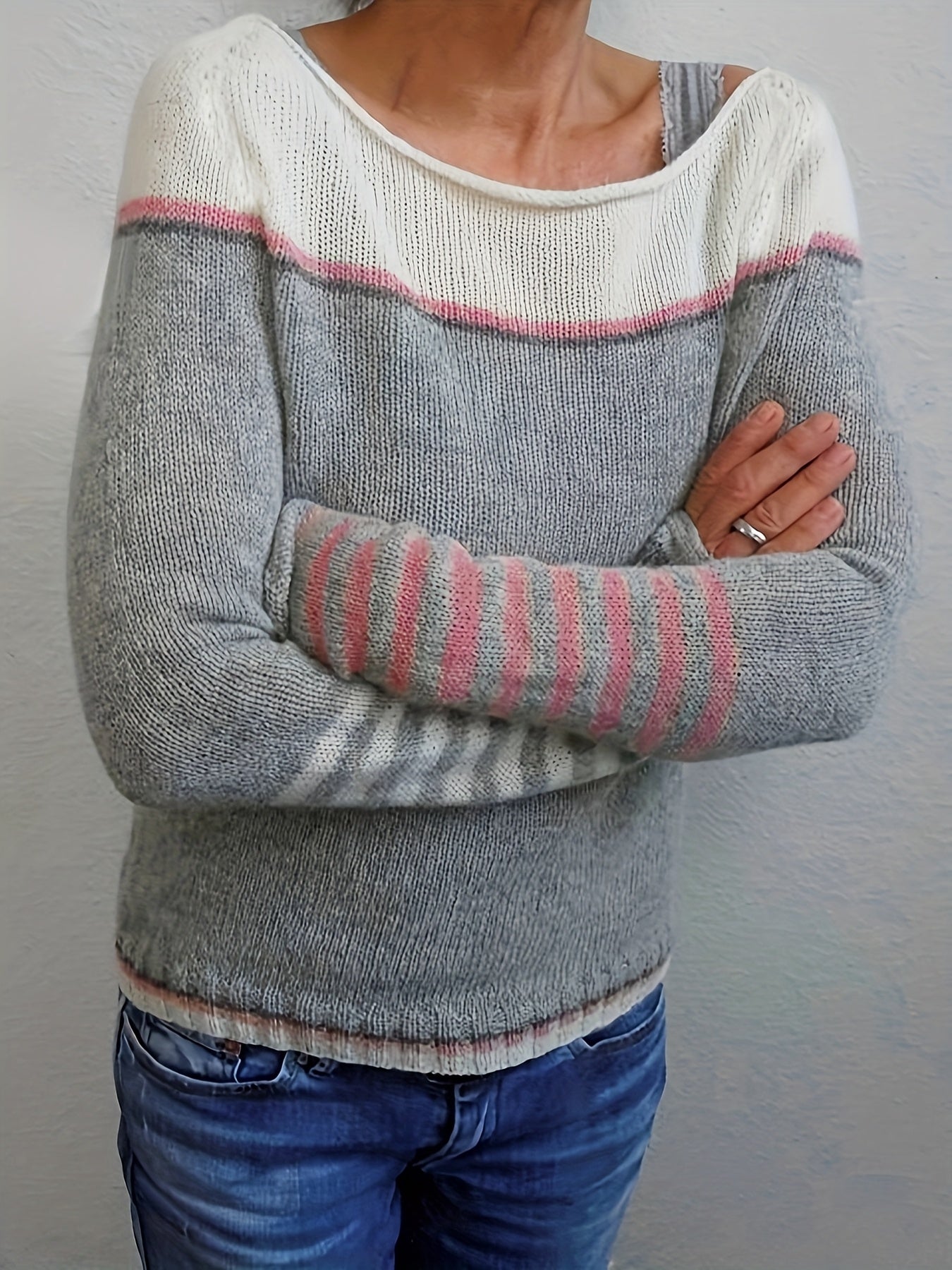 Katharina – Striped Long Sleeve Jumper