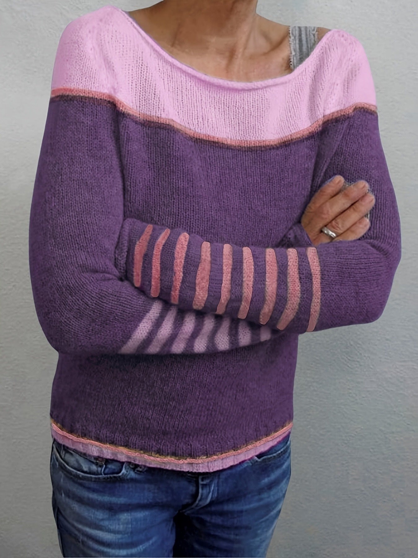 Katharina – Striped Long Sleeve Jumper