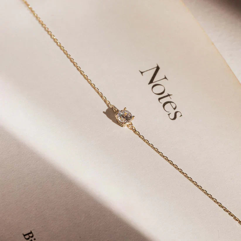 Moissanite Bracelet Clea | Gold