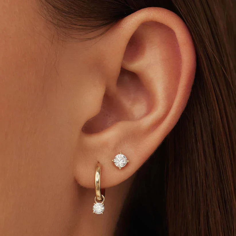 Earrings with Moonstone | Gold