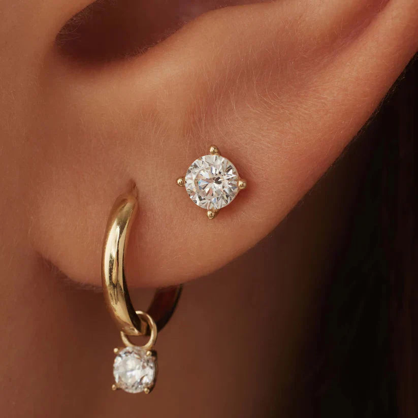 Earrings with Moonstone | Gold