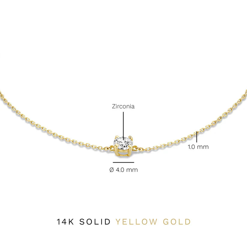 Moissanite Bracelet Clea | Gold