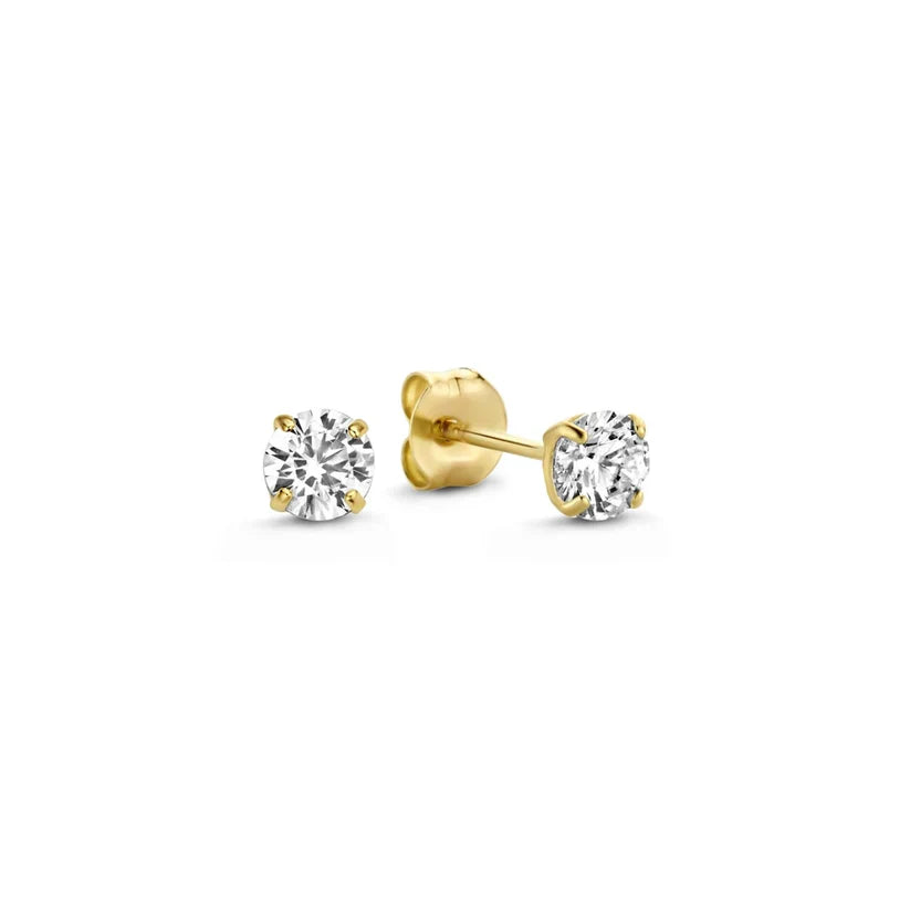 Moonstone Tear Earrings | Gold