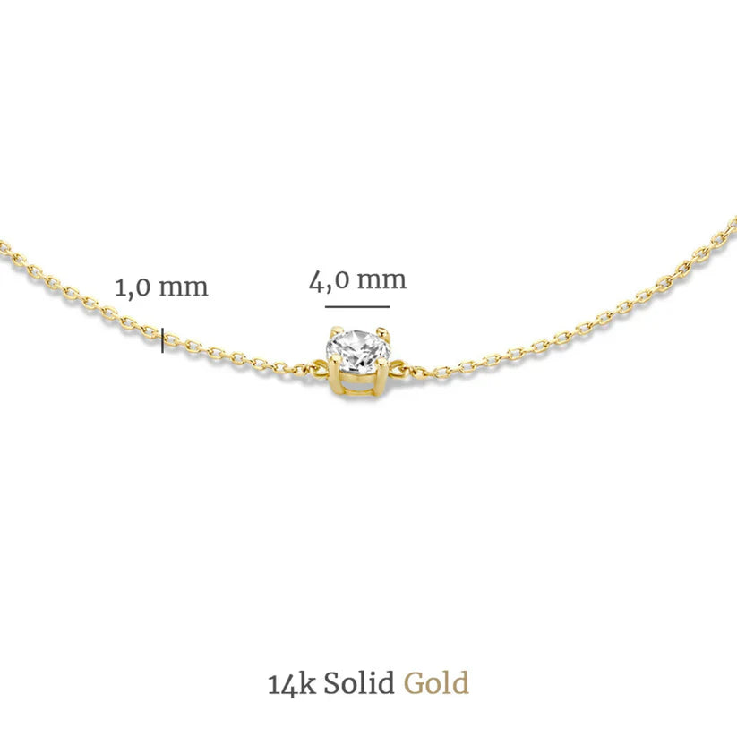 Moissanite Stone Set Clea | Gold