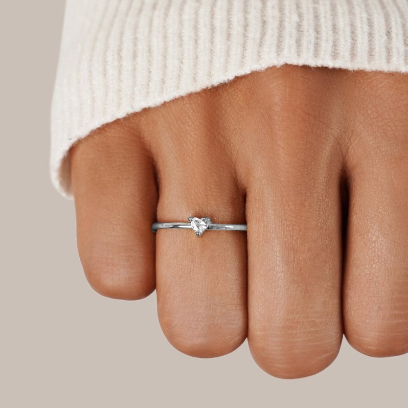Kleine Liebe Crystal Heart Ring