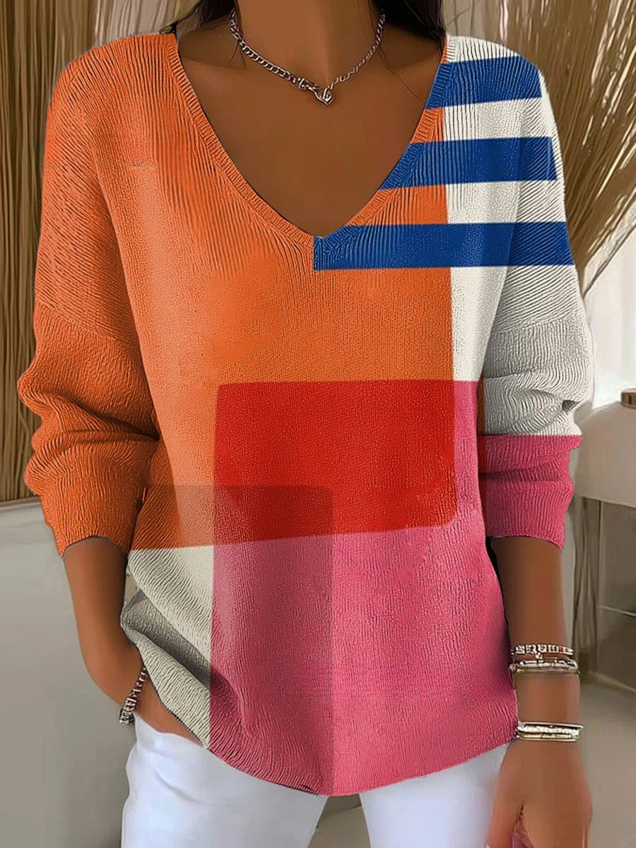 ANAIS | Knitted Jumper with V-Neck
