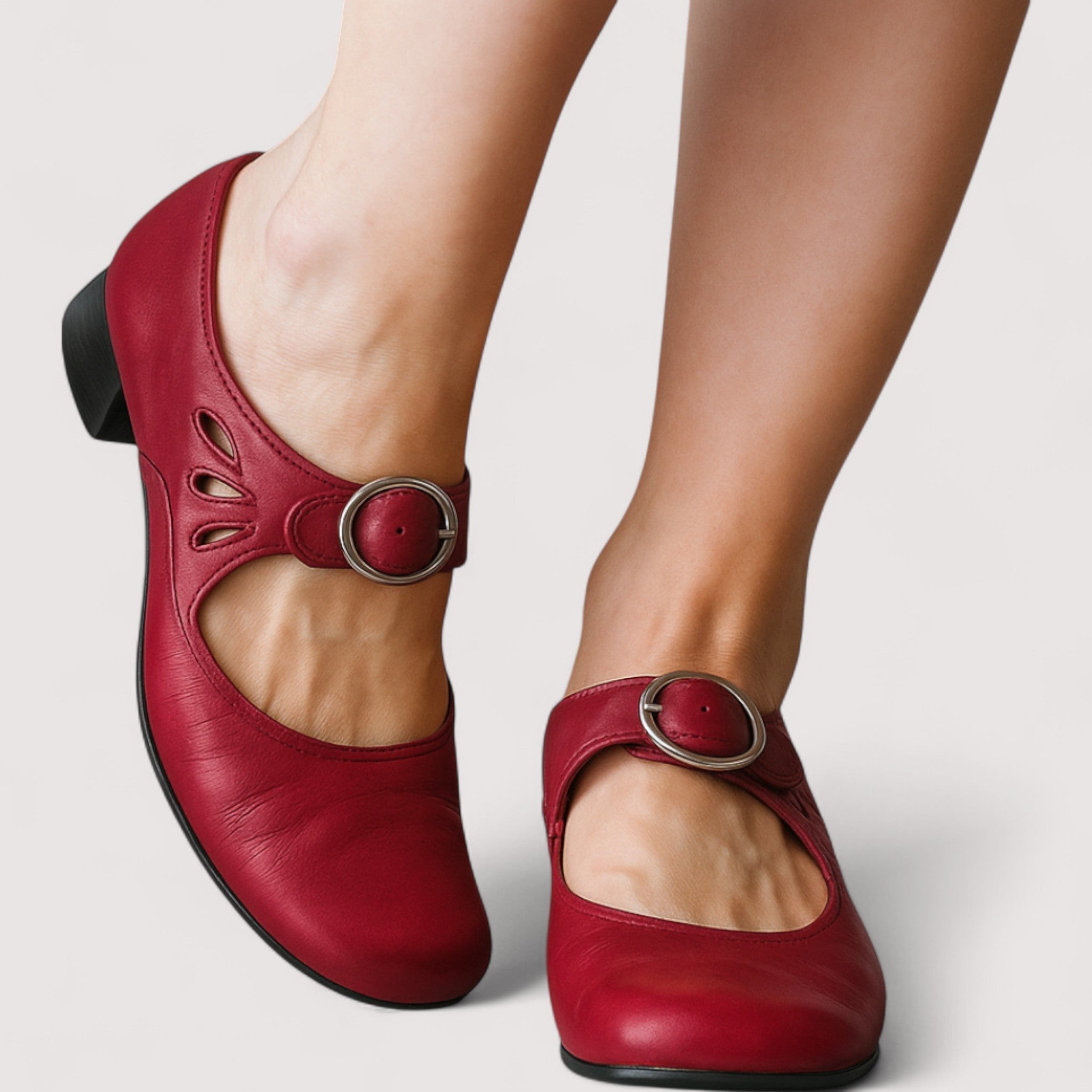 Marly - Classic Faux Leather Court Shoe