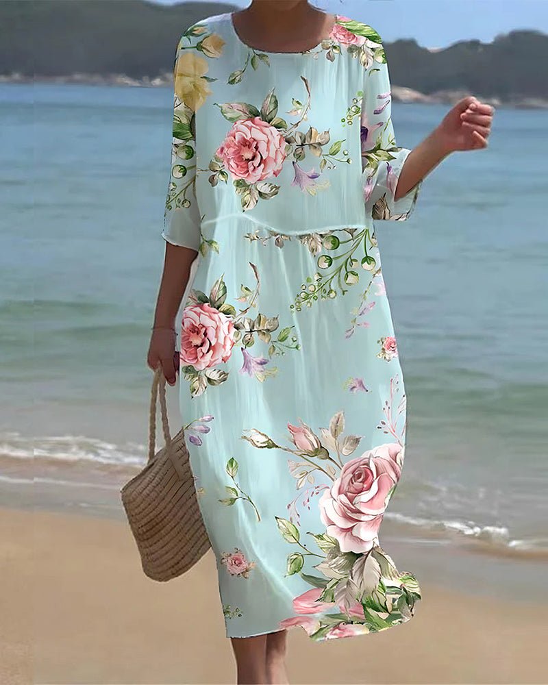Keely | Sunset Floral Dress