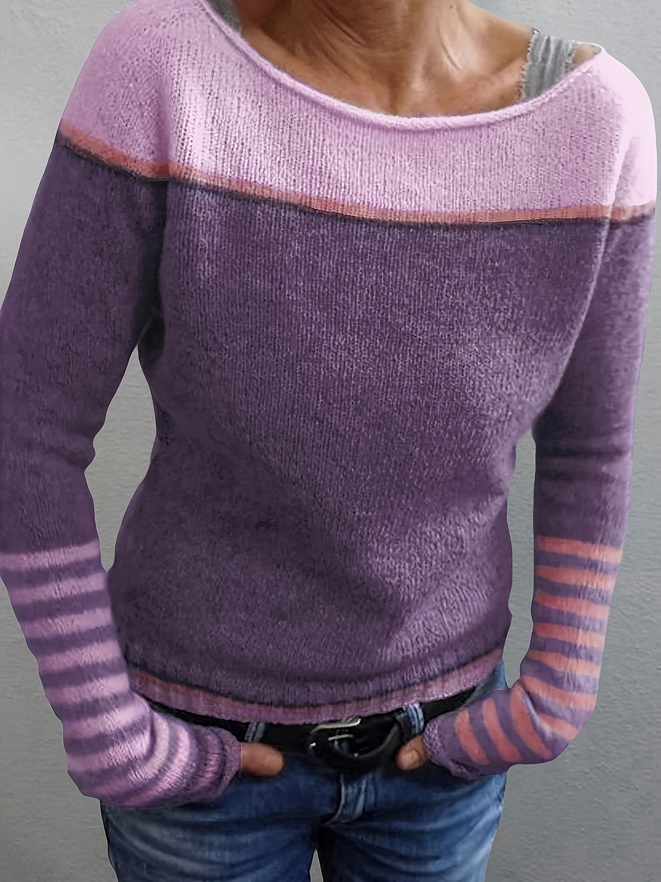 Katharina – Striped Long Sleeve Jumper