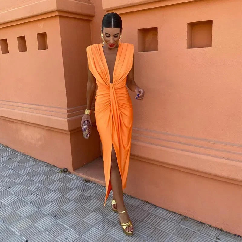 Long Dress for Women Isabella – Elegant Backless Dress for Weddings, Evenings, and Stylish Summer