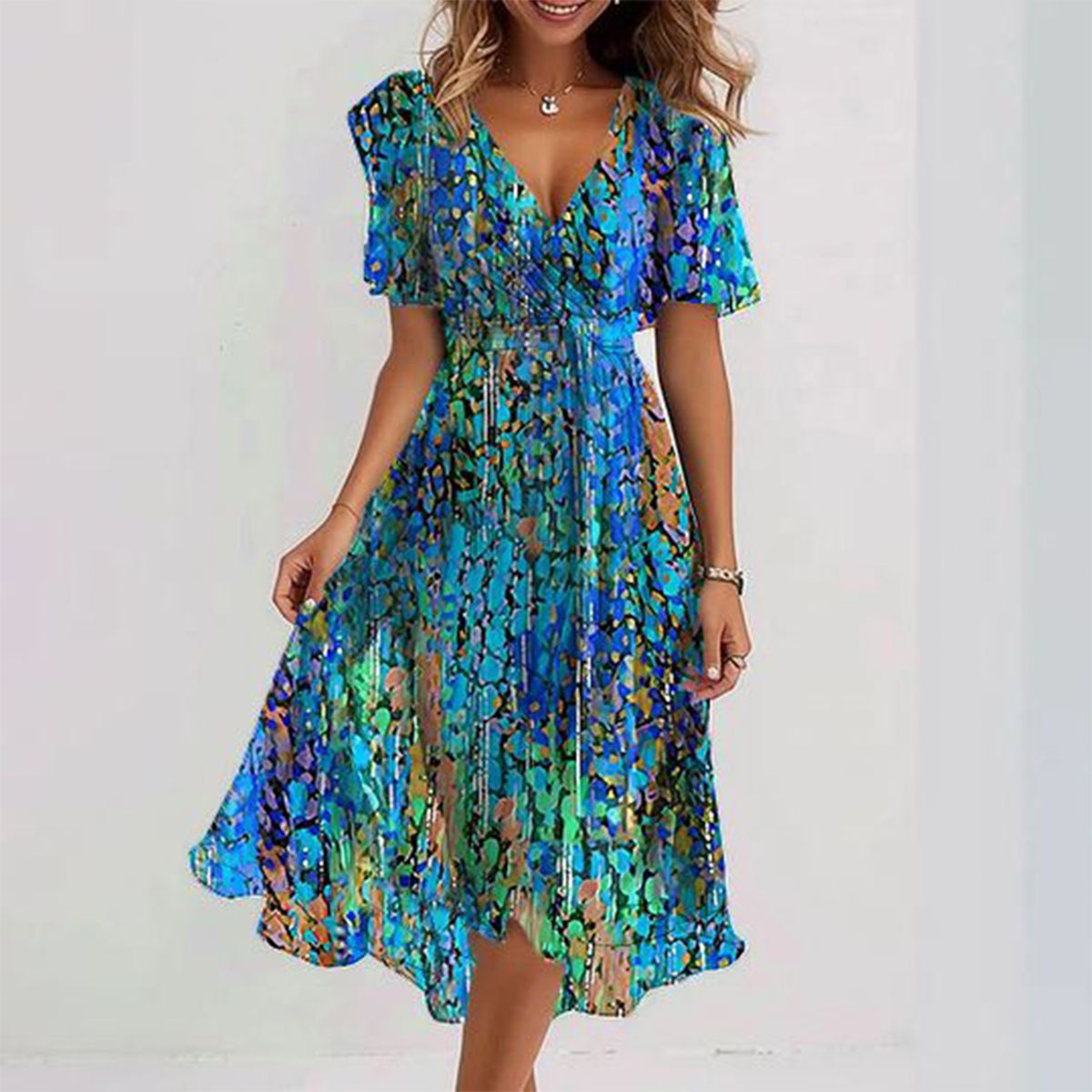 Sapphire | Light Blue Midi Dress