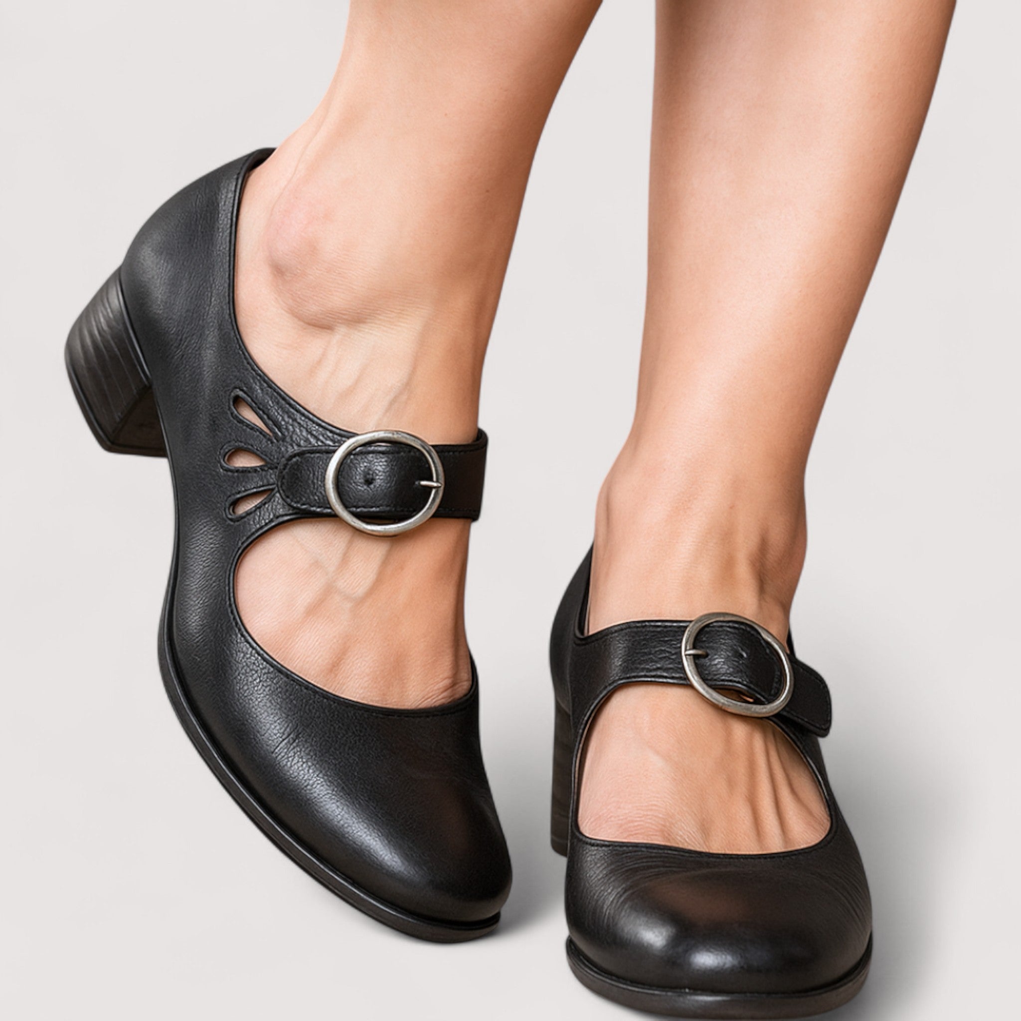 Marly - Classic Faux Leather Court Shoe