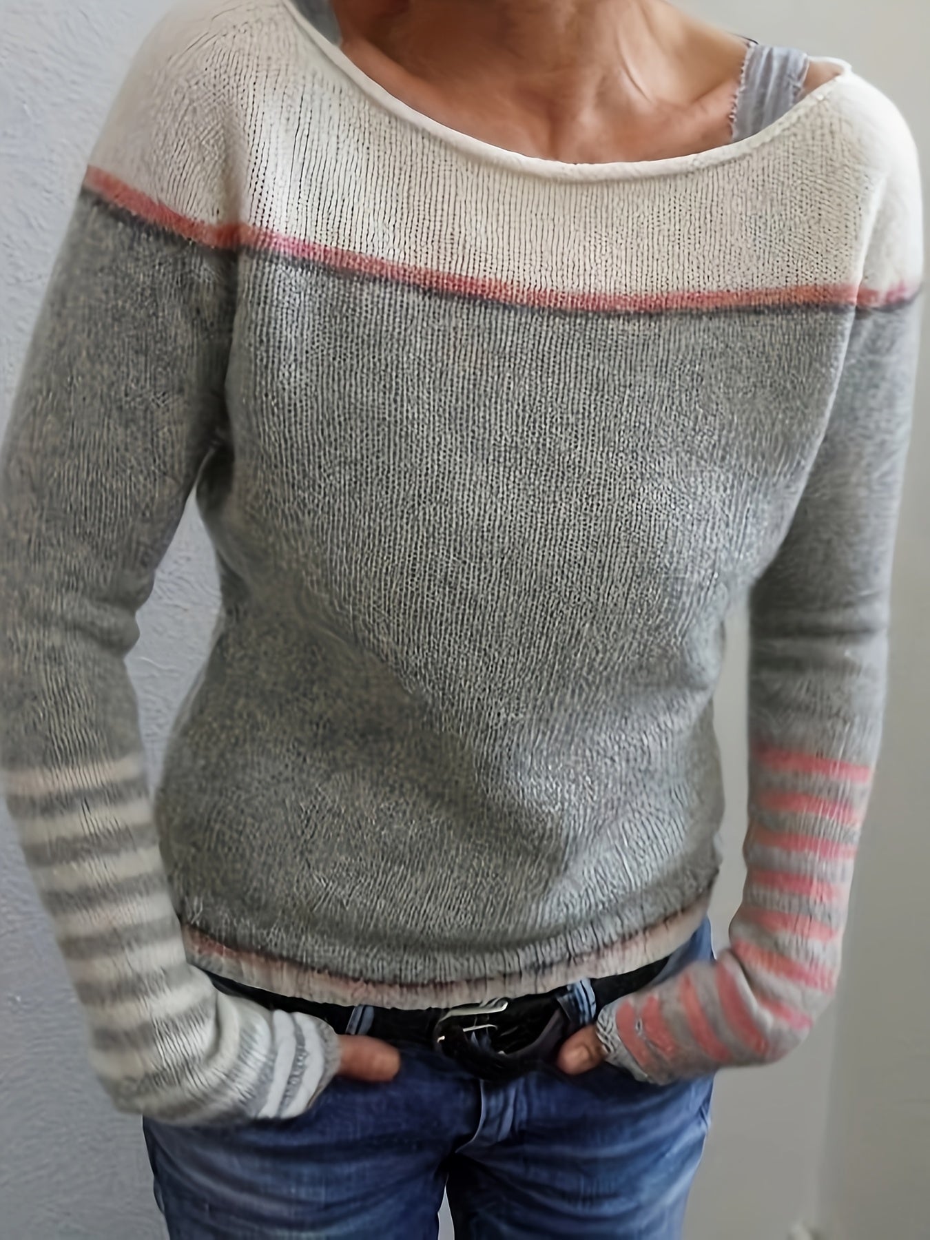 Katharina – Striped Long Sleeve Jumper