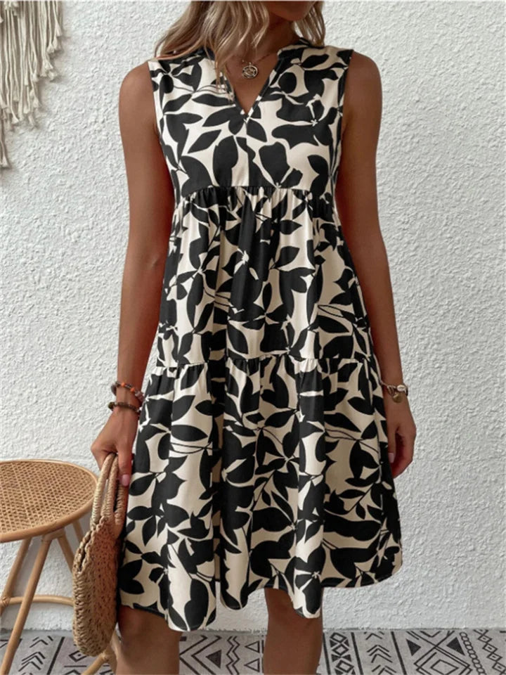Tasha | Floral Print Flowing Dress