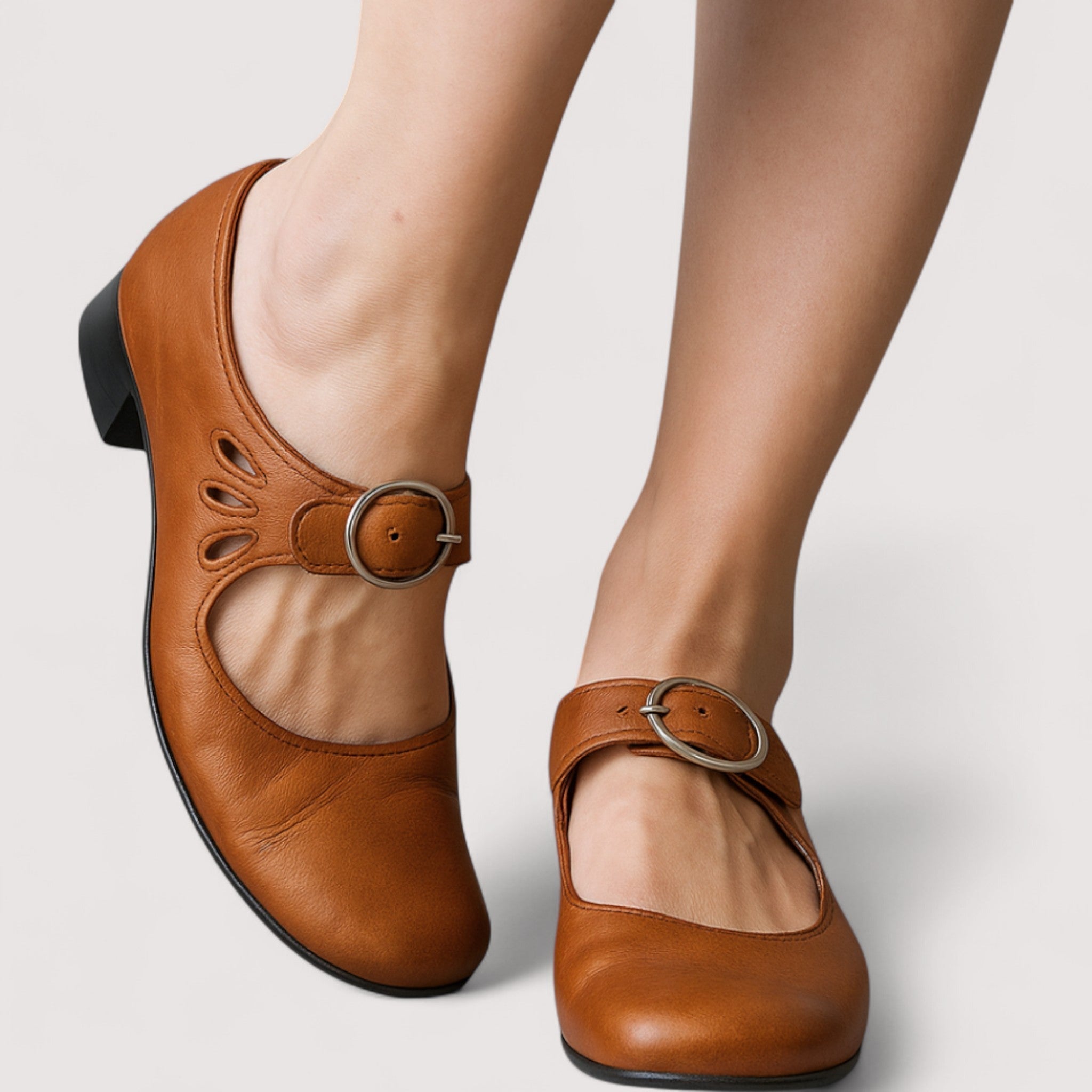 Marly - Classic Faux Leather Court Shoe
