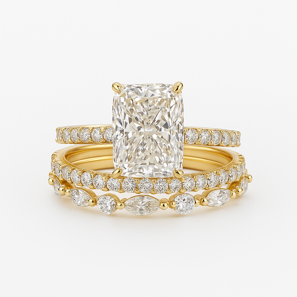Set of 3 Jaily Rings | Gold
