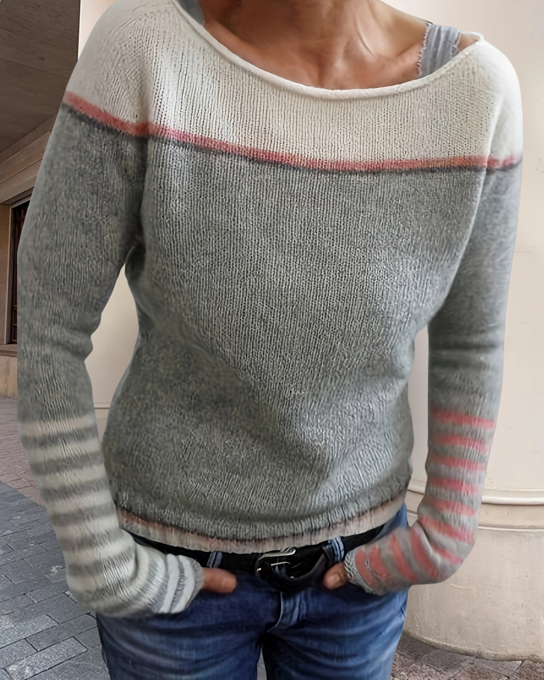 Katharina – Striped Long Sleeve Jumper