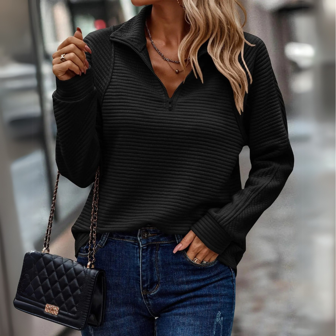 Suzanne - Half-Zip Detail Jumper