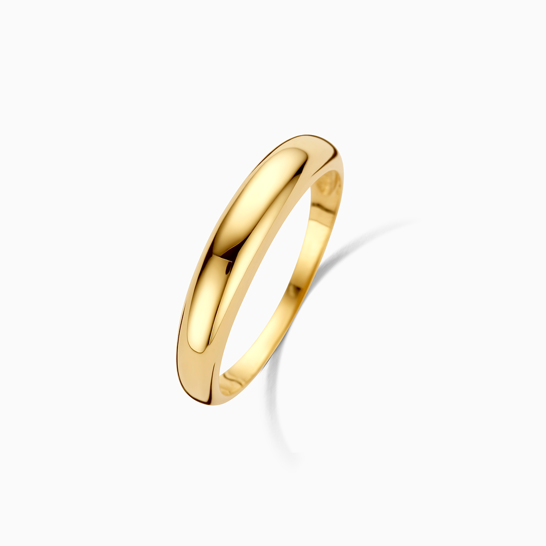 Mid Ring Dome | Gold