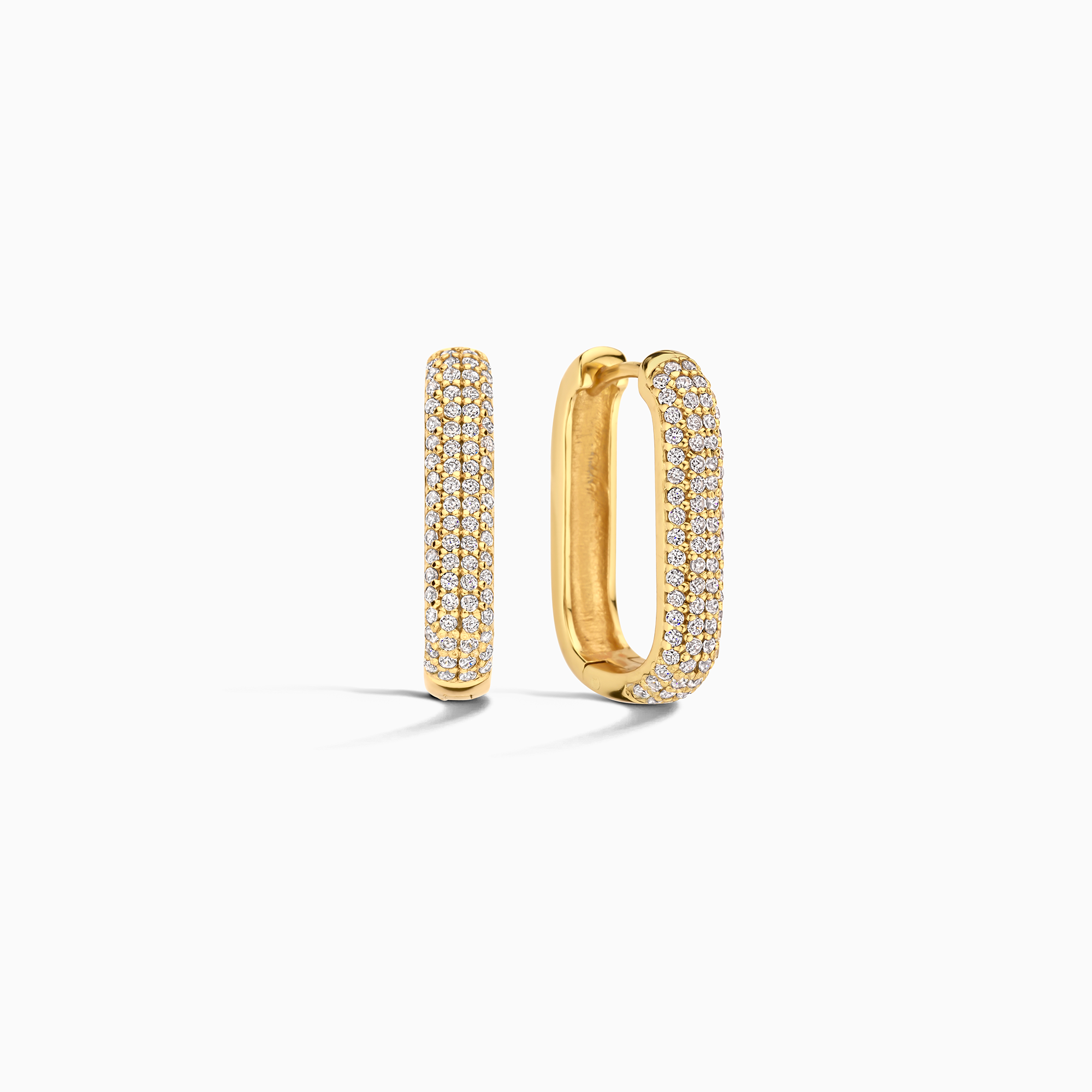 Icon Pavé Earrings | Gold