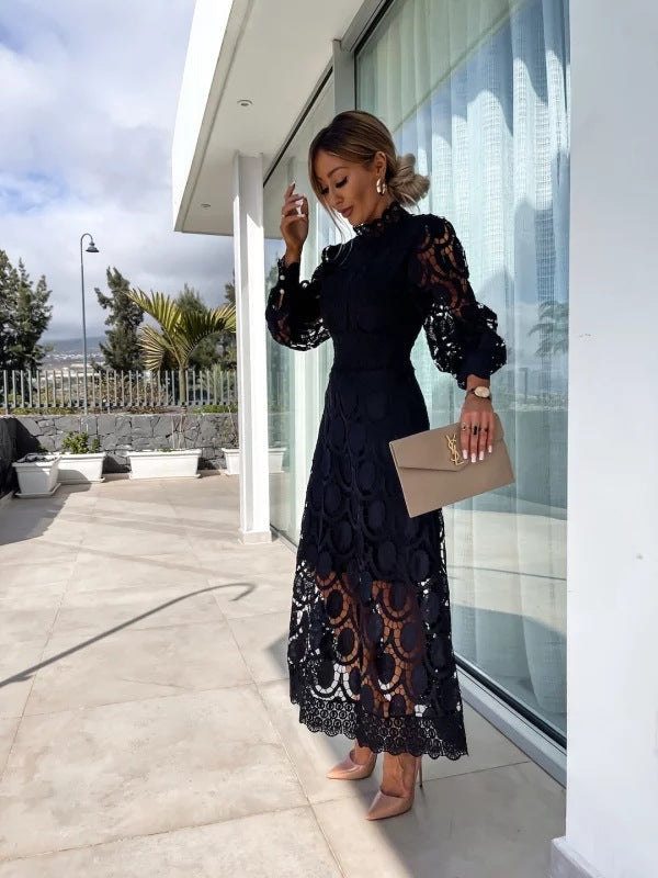Celeste Dress for Women – Long Sleeve Lace Dress for Elegant Evenings