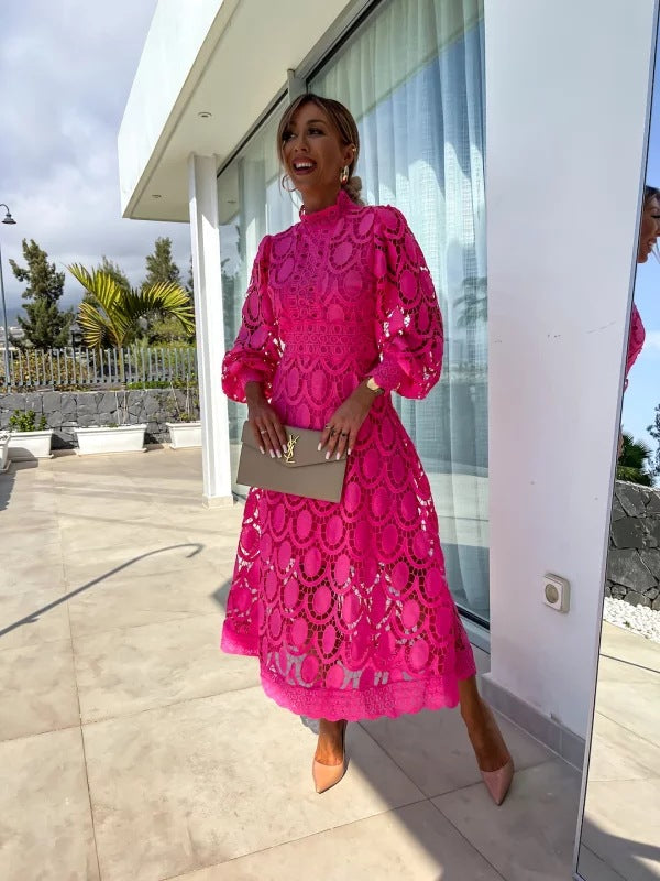 Celeste Dress for Women – Long Sleeve Lace Dress for Elegant Evenings